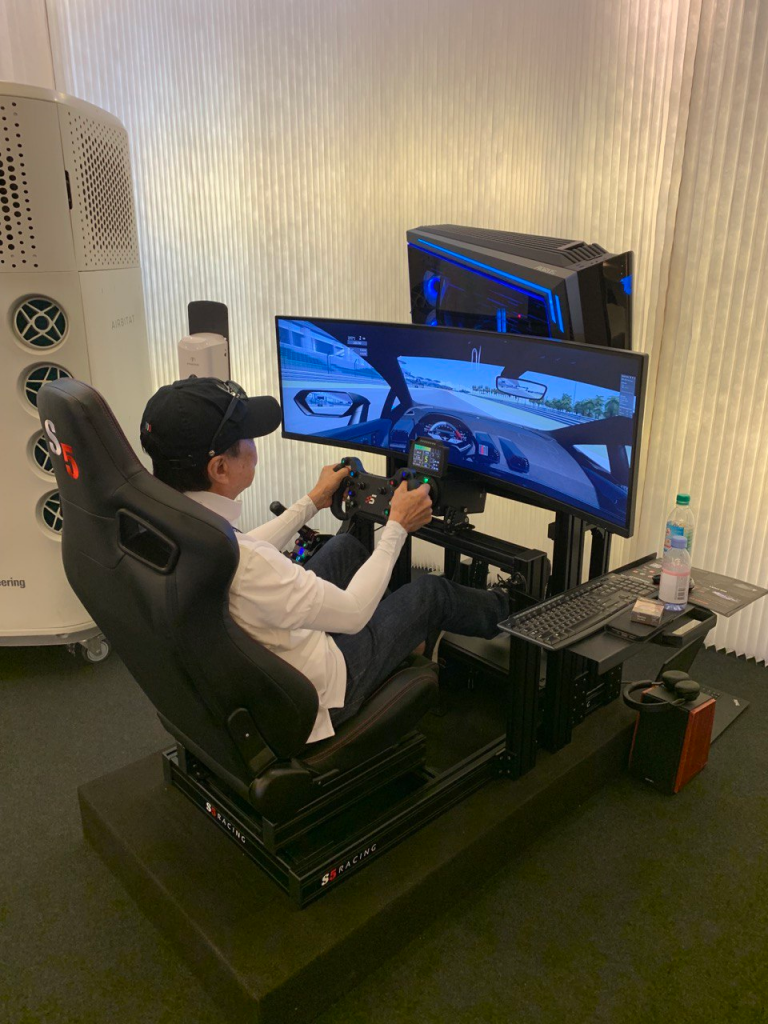 Lamborghini Huracan STO Launch for guest to enjoy. sim racing rig simulator so it can allow drivers to familiarise to their choice of car through the virtual world in sim racing through games such as assetto corsa. S5 was invited to Lamborghini Huracan STO Launch
